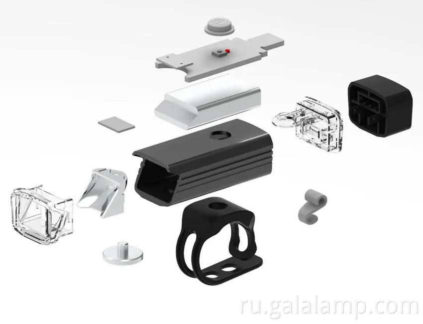 USB перезаряжаемый велосипедный хвостовой свет с универсальной функцией фонаря